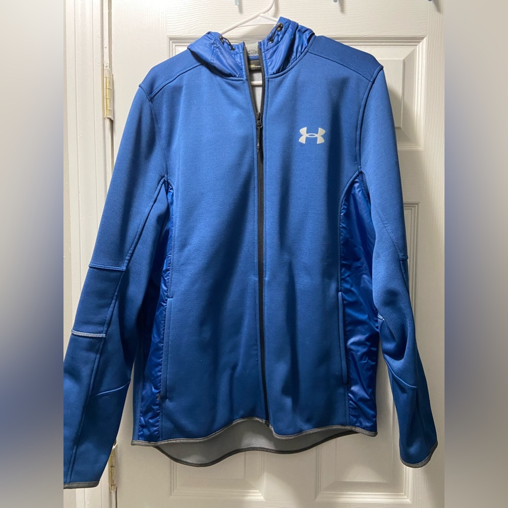 Men’s under armour fleece lined hooded zip up sweatshirt